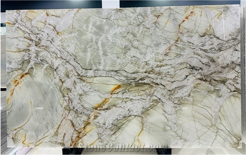Natural Cristallo Tiffany Quartzite Slabs