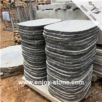 Grey Basalt Sawn Cut, 2~3Cm Thick Garden Stepping Pavers