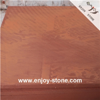 Red Sandstone Sawn Cut Tiles For Flooring And Wall Cladding