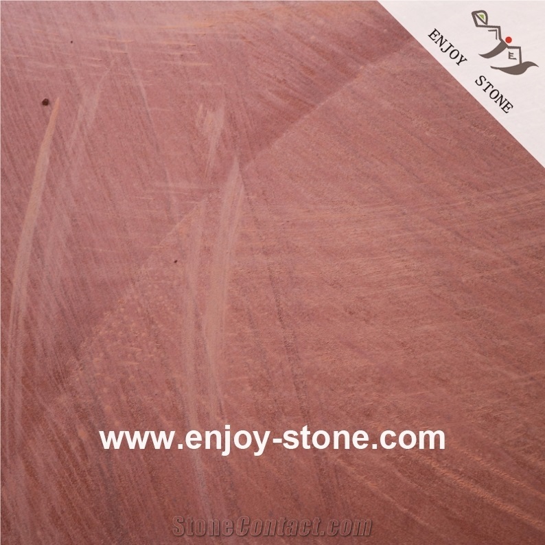Red Sandstone Sawn Cut Tiles For Flooring And Wall Cladding
