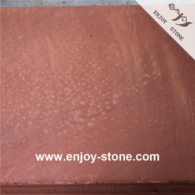 Red Sandstone Sawn Cut Tiles For Flooring And Wall Cladding