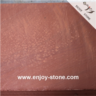 Red Sandstone Sawn Cut Tiles For Flooring And Wall Cladding