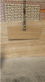 Beige Travertine Vein-Cut Slabs