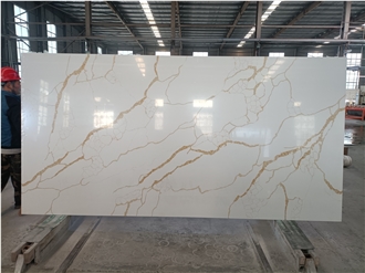 Artificial Stone Slabs Hot Sale Gold Pattern 1069 Quartz Artificial Stone Slabs Hot Sale Gold Pattern 1069 Quartz
