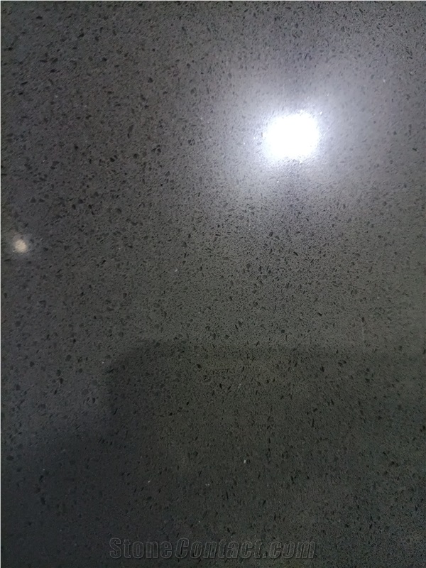 Hot Sale Pattern DARK GREY Quartz Slabs