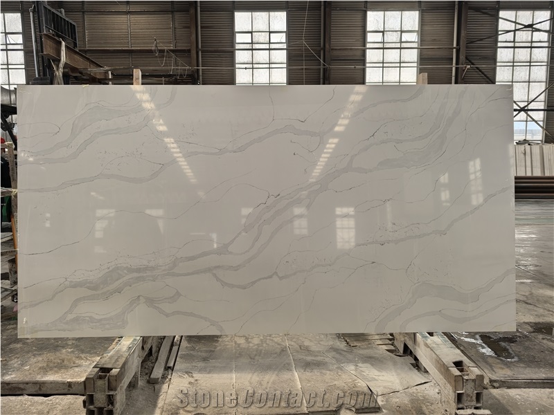 Quartz Slab Artificial Stone Slabs Hot Sale Pattern 7204