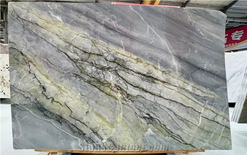 Polished Brazil Amazon Blue Quartzite Slabs