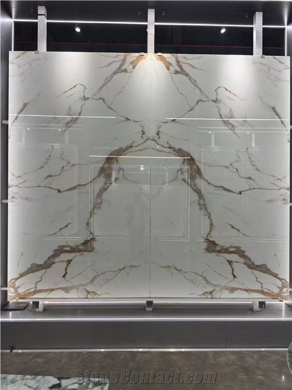 Nano Calacatta Gold Booking Match  Nano Crystallized Glass
