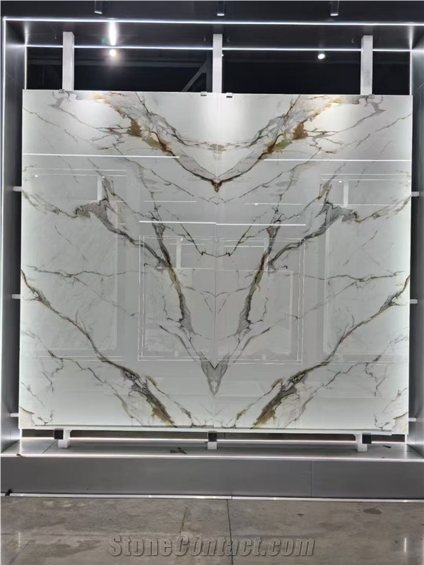 Nano Calacatta Gold Booking Match  Nano Crystallized Glass
