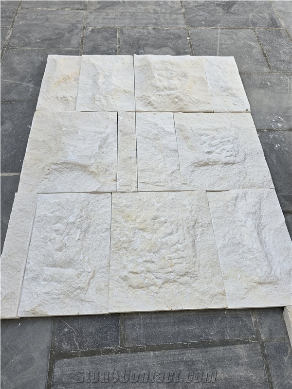 White Limestone Split Face Wall Tiles (Rock Face Limestone)