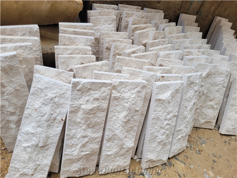 White Limestone Split Face Wall Tiles (Rock Face Limestone)