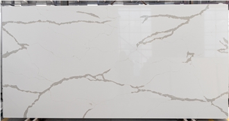 3200*1600Mm China Hefeng Quartz Artificial Calacatta Slabs