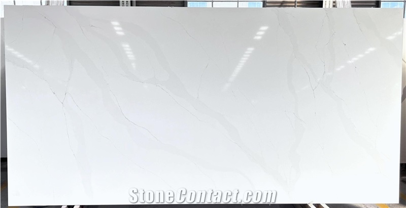 3200*1600Mm China Hefeng Quartz Artificial Calacatta Slabs