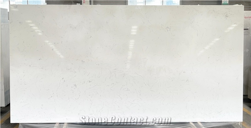 3200*1600Mm China Hefeng Quartz Artificial Calacatta Slabs