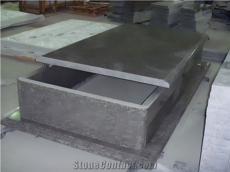Chian Grey G664 Polish Luna Pearl Granite  Headstone