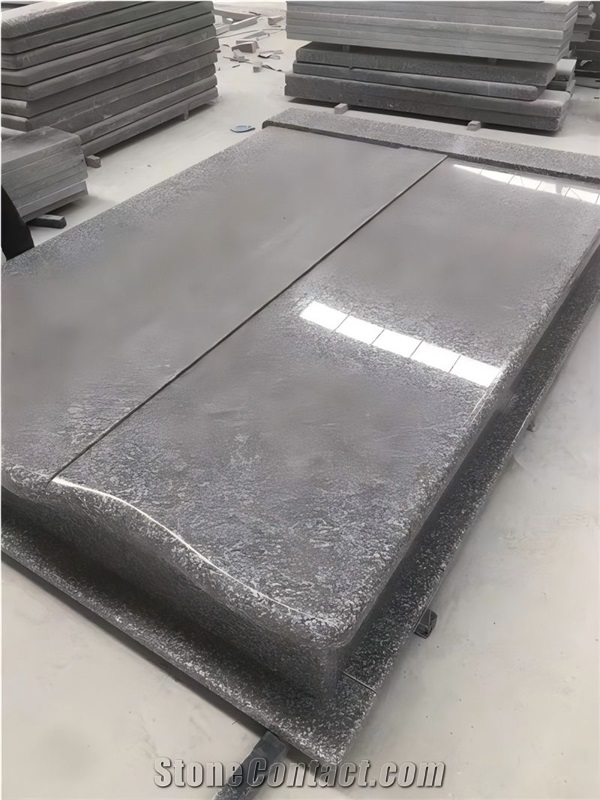 Chian Grey G664 Polish Luna Pearl Granite  Headstone