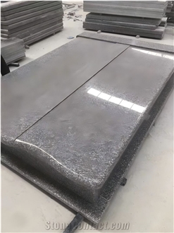 Chian Grey G664 Polish Luna Pearl Granite  Headstone