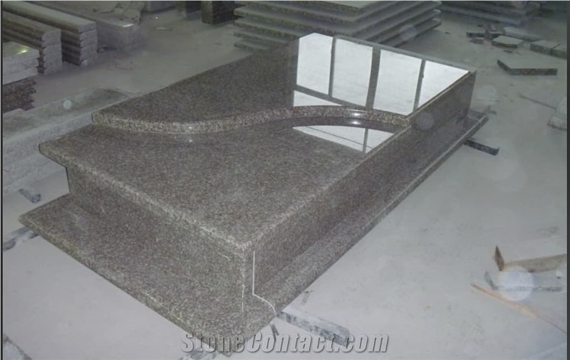 China Red G664 Polish Misty Brown Granite   Monuments
