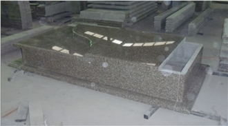 China Red G664 Polish Misty Brown Granite   Monuments