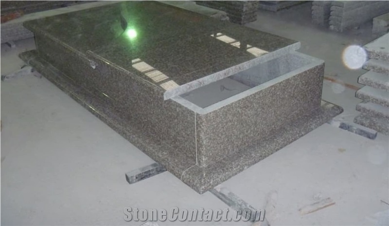China Red G664 Polish Misty Brown Granite   Monuments