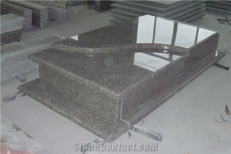 China Red G664 Polish Misty Brown Granite   Monuments