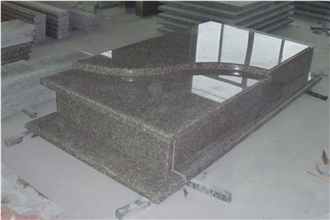 China Red G664 Polish Misty Brown Granite   Monuments