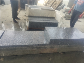 China  HN G654 Dark Grey Flamed Granite Paving Stones
