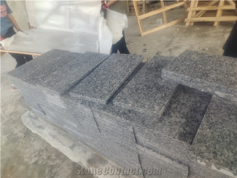 China  HN G654 Dark Grey Flamed Granite Paving Stones