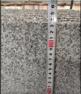 China Hubei G603 Sesame White Granite Slabs Polished