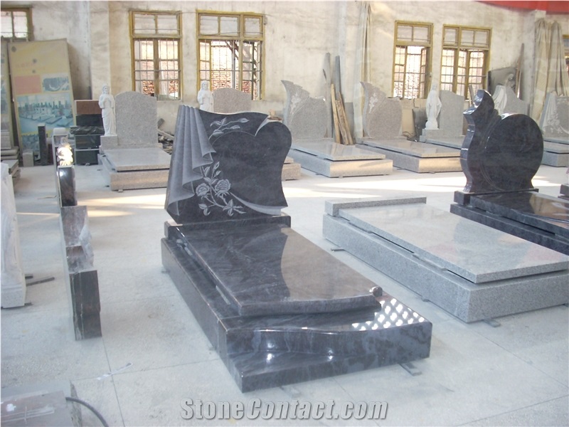 G603, Indian Black, Aurora Granite Hungarian Tombstones