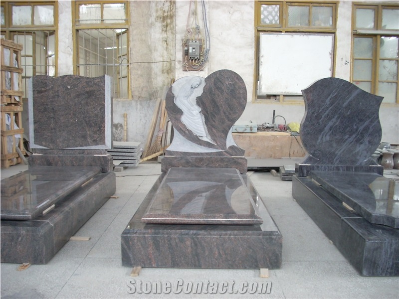 G603, Indian Black, Aurora Granite Hungarian Tombstones