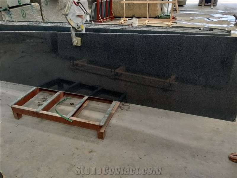 G654 China Impala Black Granite Slabs