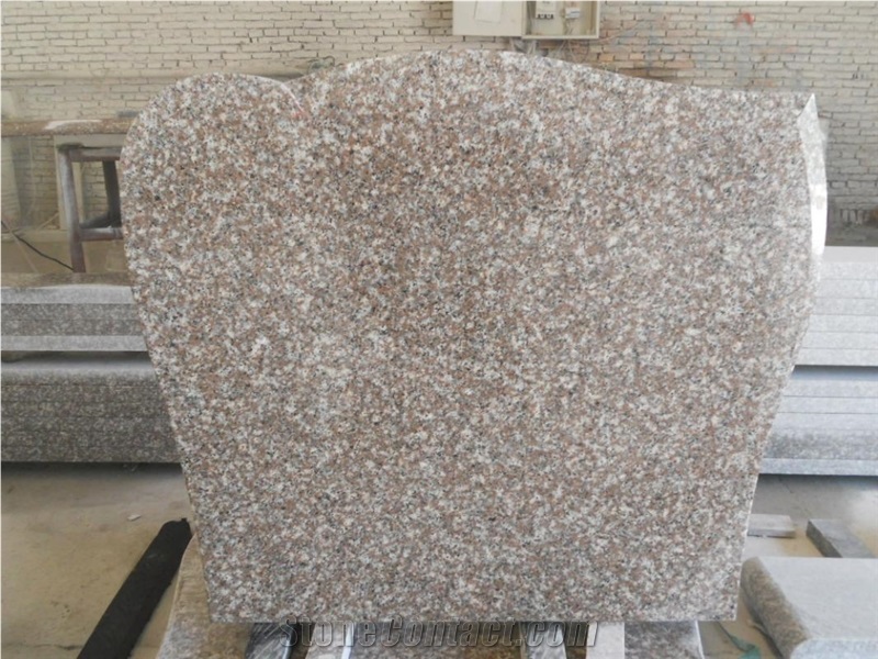 G664 Rose Granite Polished Tombstone Nagrobek