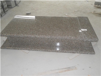 G664 Rose Granite Polished Tombstone Nagrobek