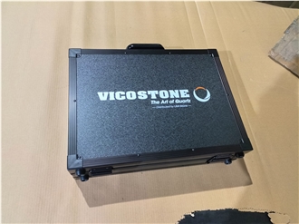 Black Aluminum Sample Case- With Name Card Holder