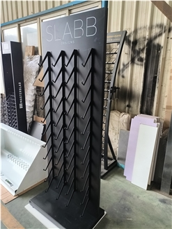 Floor-Standing Display Stand - Black Silk Screen Printing