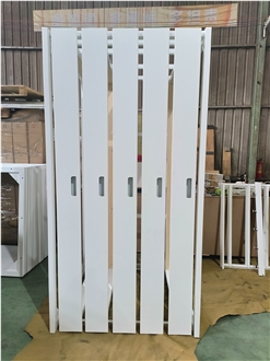 White Sliding Floor - Standing Display Rack