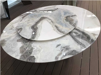 Classic Fendi White Marble Dining Tops Table Top