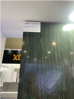 Green Wood Grain Marble Slab