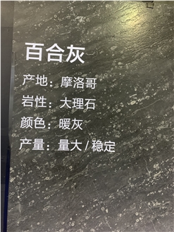 Lily Gray Marble Slab