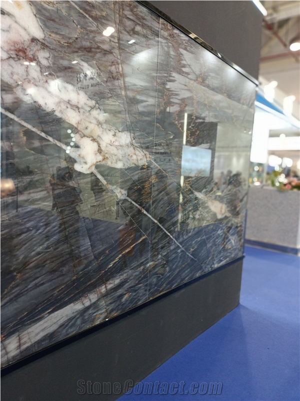 Midnight Crystal Quartzite Slab