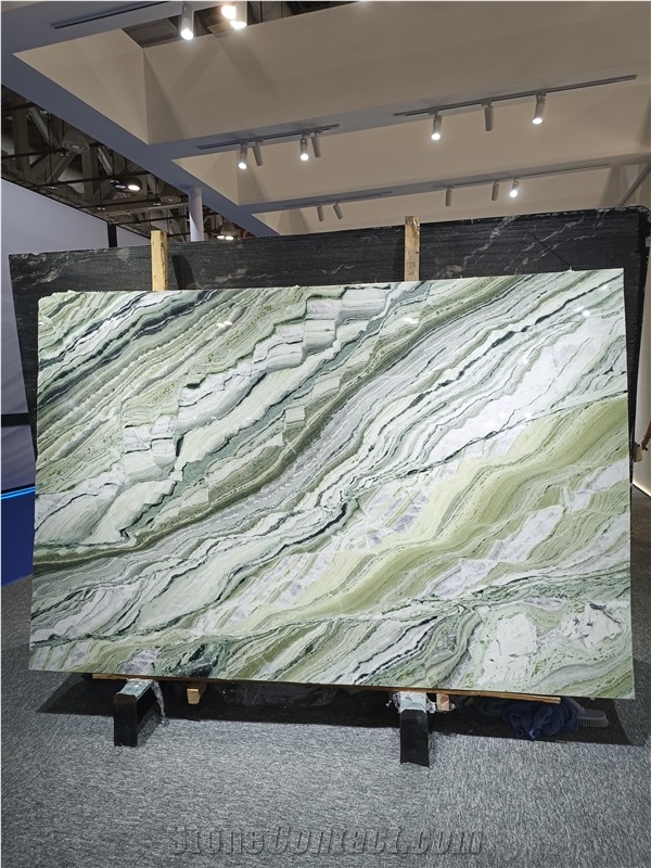 Verde Prato Marble Slab
