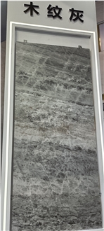 Wood Grain Gray Marble Slab