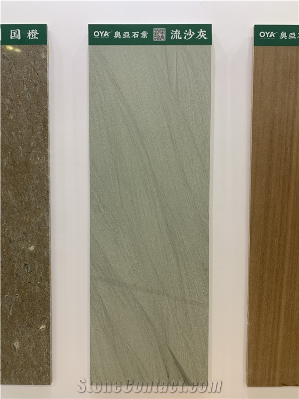 Wooden Grey Sandstone Slab