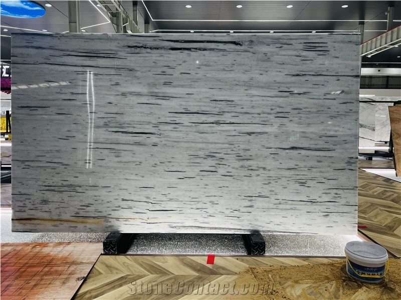 White Galactic Marble Stone Slabs Tiles