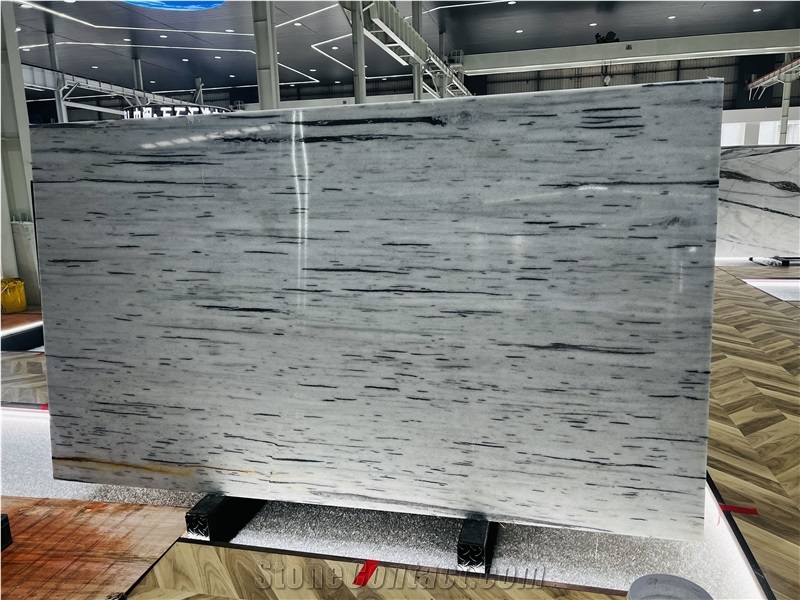 White Galactic Marble Stone Slabs Tiles