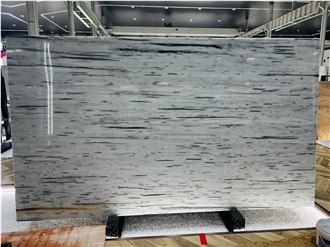 White Galactic Marble Stone Slabs Tiles