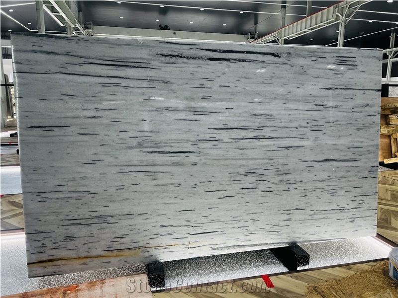 White Galactic Marble Stone Slabs Tiles