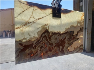 Iranian White Onyx Quarry Blocks
