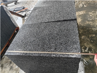 Sesame Black New G654 Flamed Thin Tiles Cheapest G654